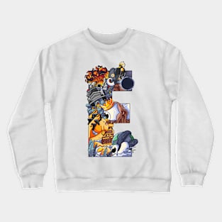 Initial Letter D doodle art Crewneck Sweatshirt